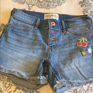 Girls Abercrombie Jean Shorts
